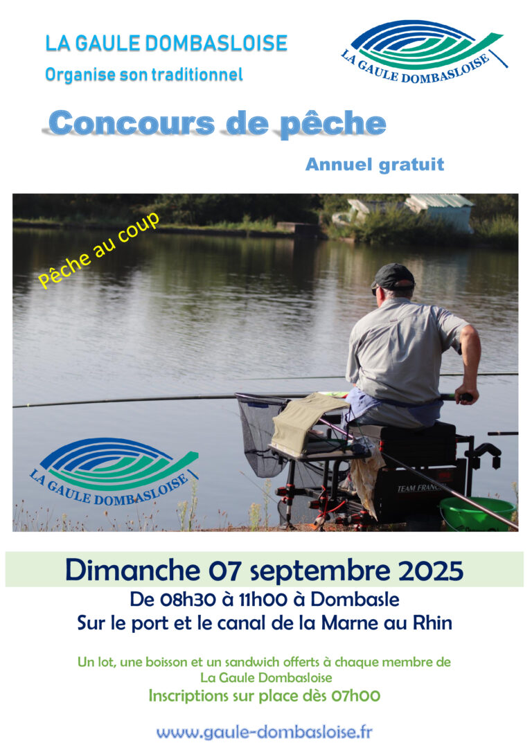 CONCOURS DE PÊCHE A DOMBASLE