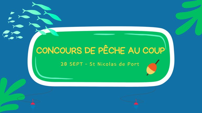 Concours de Pêche au coup – St Nicolas de Port – 20 sept 2026